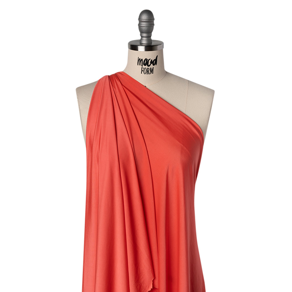 Stretch Polyester Jersey - Coral - Famous Australian Designer Deadstock - Joann Fabrics