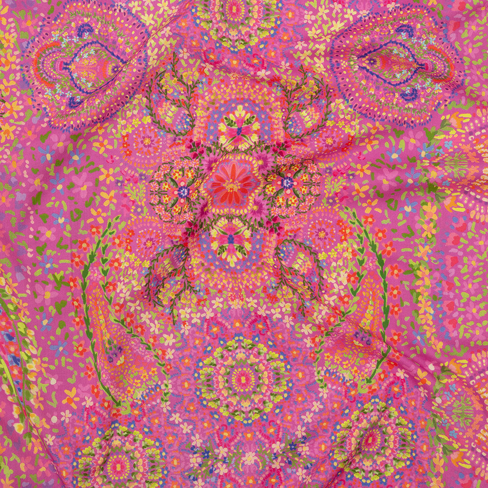 Cotton Voile - Pink Paisley - Amsterdam Market Print - Mood Exclusive Gisele Collection - Joann Fabrics