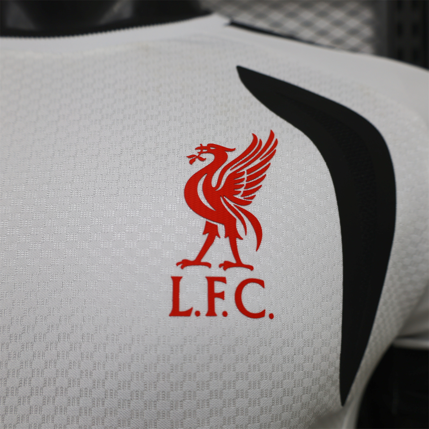 Liver.pool 26-27 Black Sleeves White Training Jersey - Player Version - UnitedFutballJersey