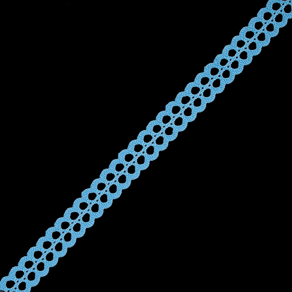 Baby Blue European Crochet Trim - 0.75