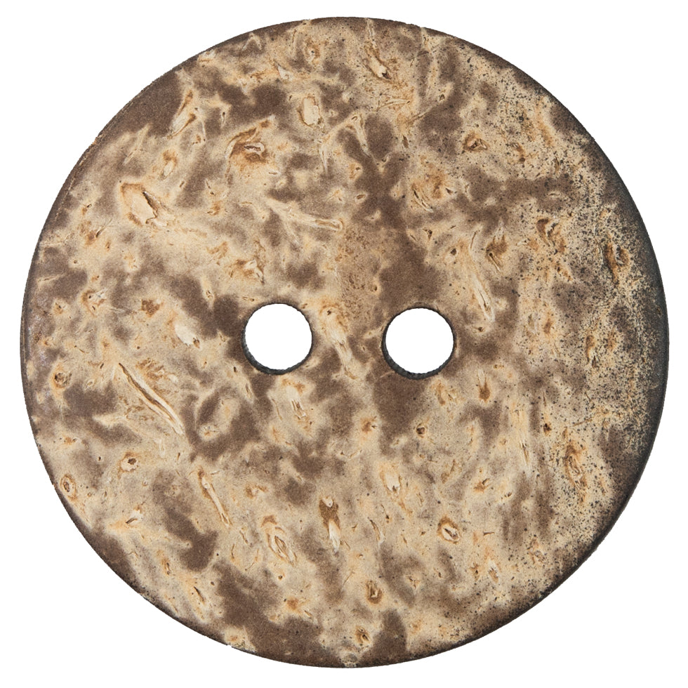 Italian Dark Brown Etched Coconut Button - 64L/40.5mm - Joann Fabrics