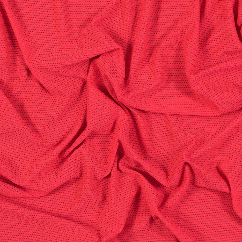 Neon Coral Textural Polyester Stretch Knit - Joann Fabrics