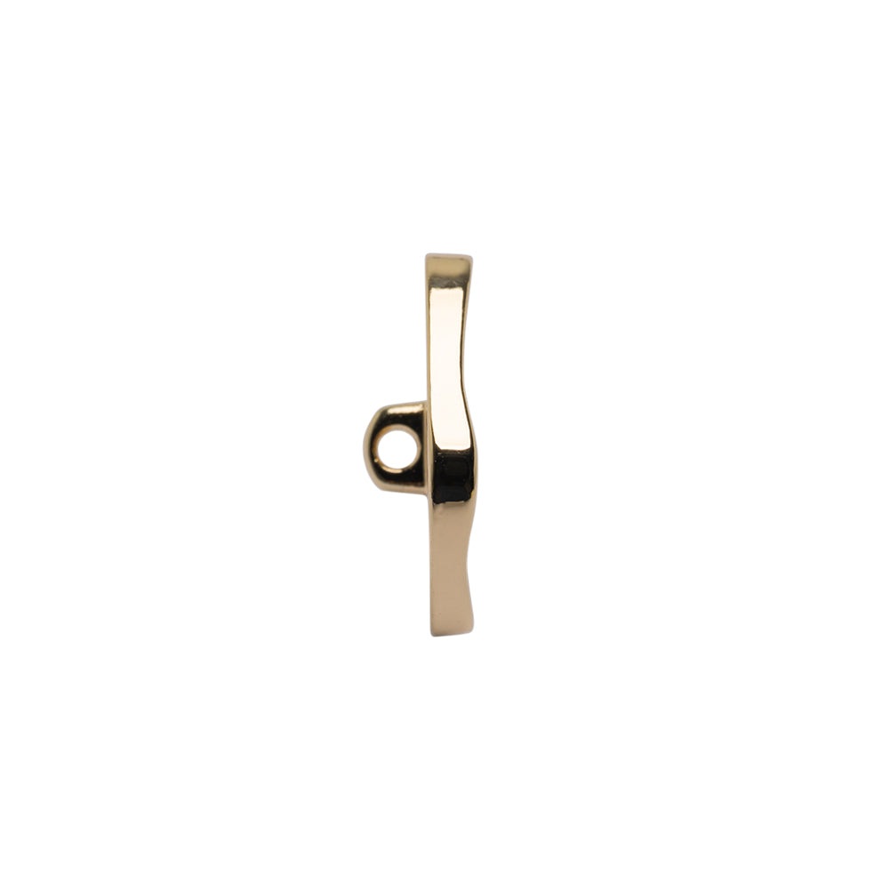 Organic Edge Enameled Shank Back Button - 28L/18mm - Gold and Black - Joann Fabrics