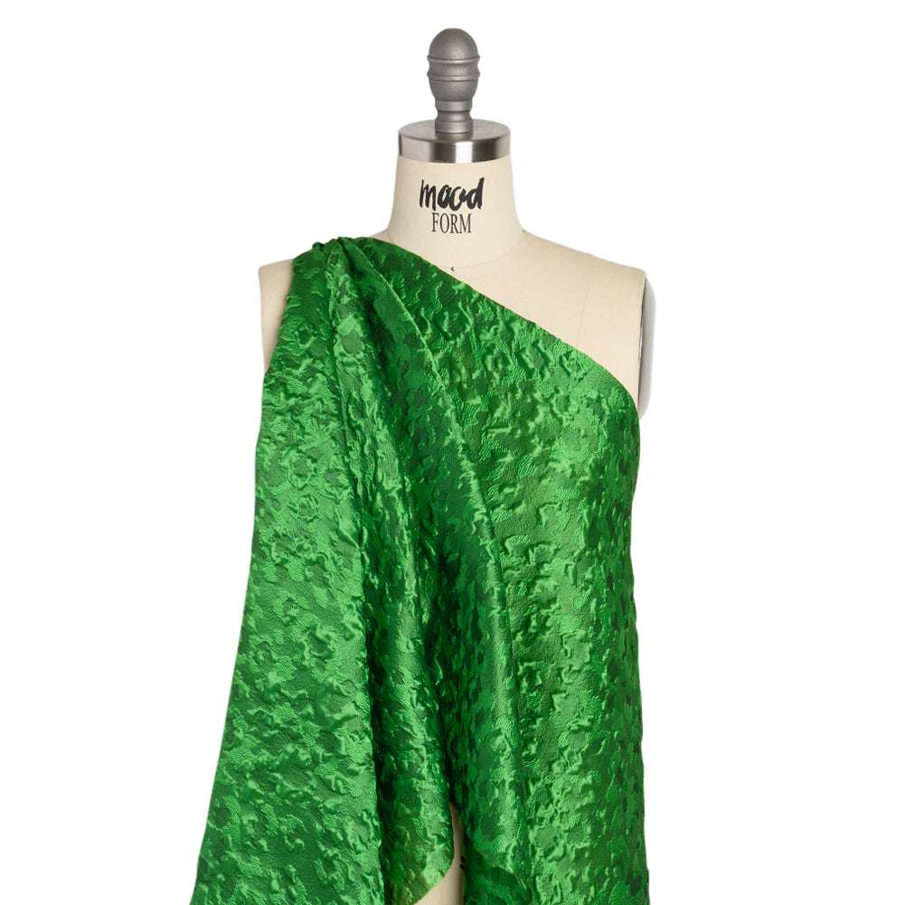 Luminous Green Wild Spots Lightweight Luxury Brocade - Joann Fabrics