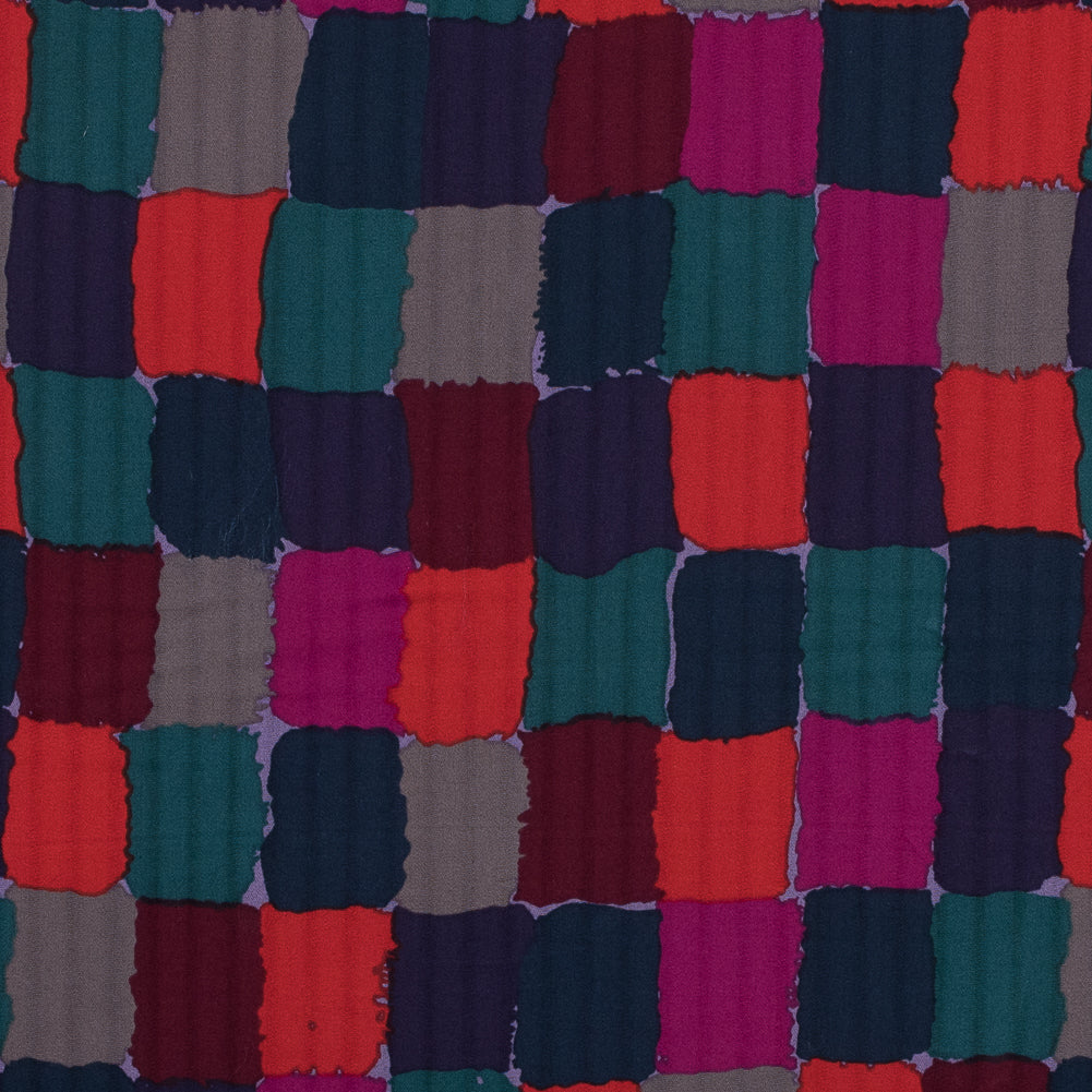 Famous NYC Designer Multicolor Abstract Printed Cotton Dobby Sateen - Joann Fabrics