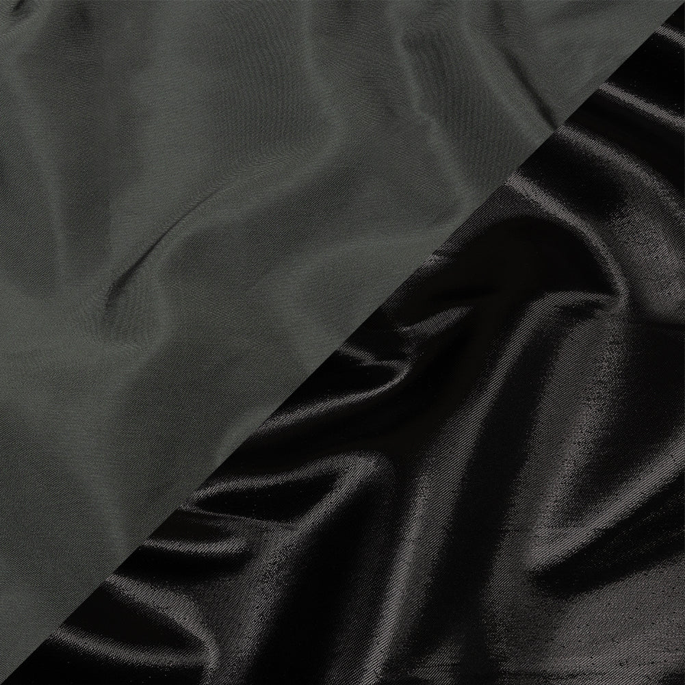 Olwyn Metallic Black and Gray Double Faced Luxury Mikado - Joann Fabrics