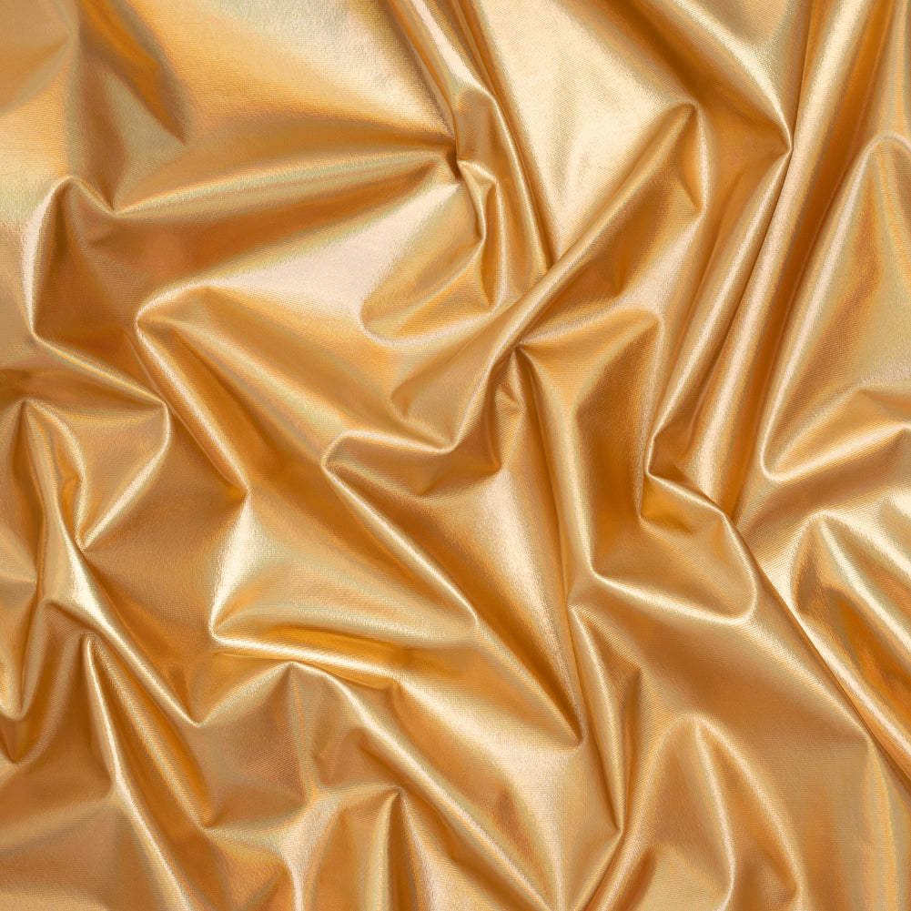 Metallic Foiled Polyester Jersey Knit - Holographic Gold - Amalthea Collection - Joann Fabrics
