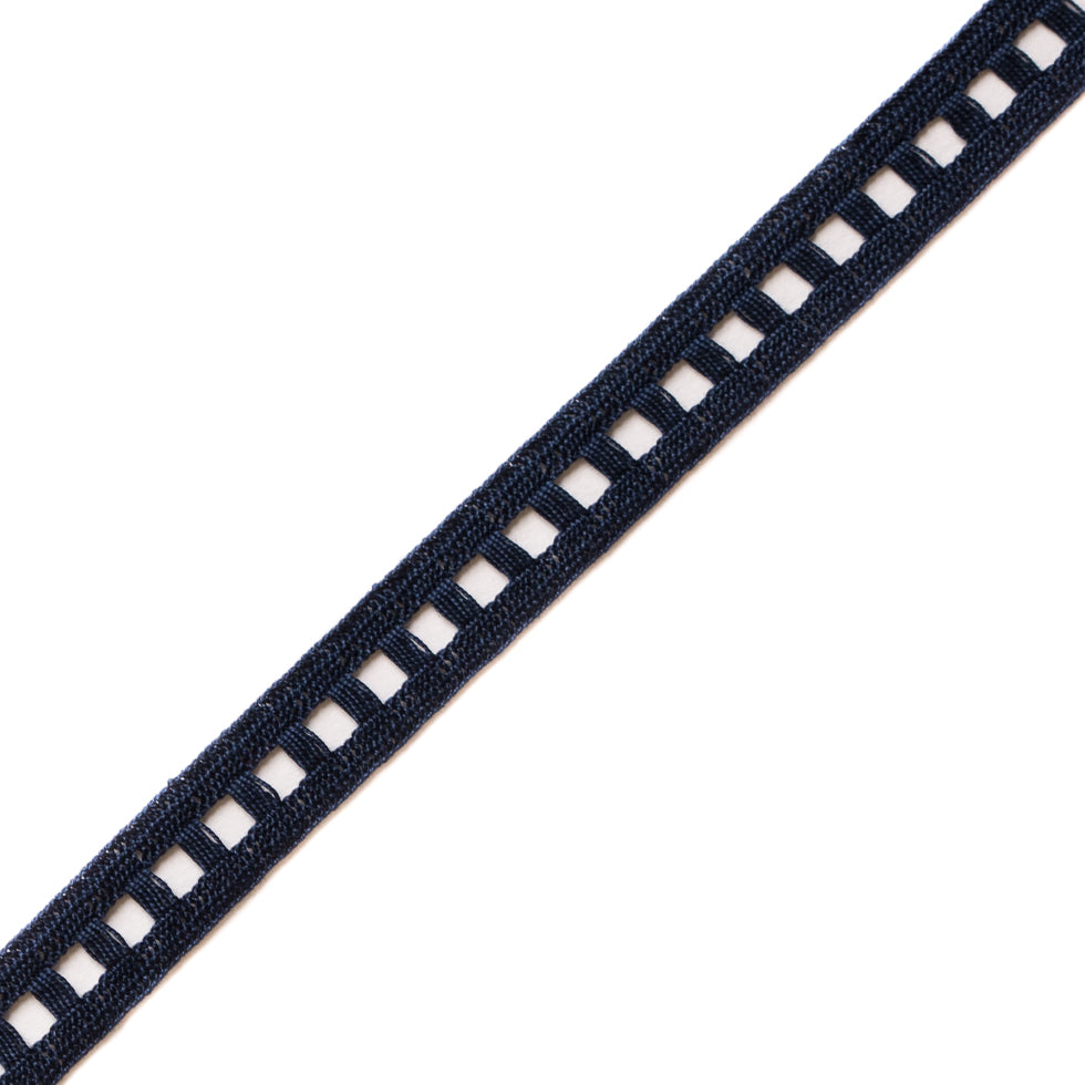 European Navy Ladder Crochet Cotton Trimming - 11/16