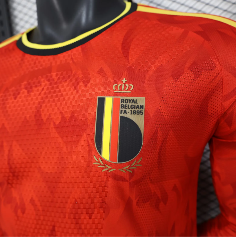 2026 Long Sleeve Player Version Belgium National Team Home Football Shirt 1:1 Thai Quality