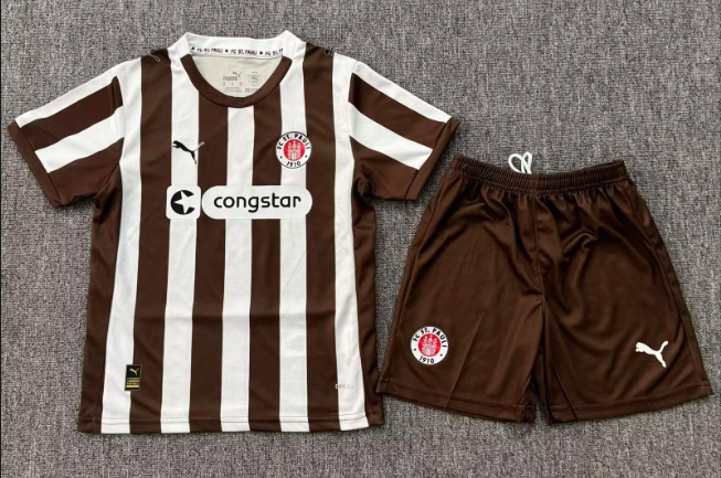 2025/2026 St Pauli Home Football Jersey 1:1 Thai Quality Kids Size