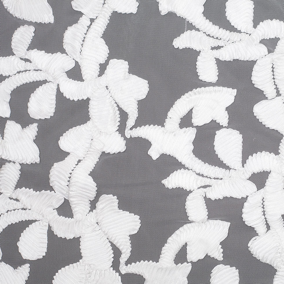 White Ribbon Embroidered Netting - Joann Fabrics