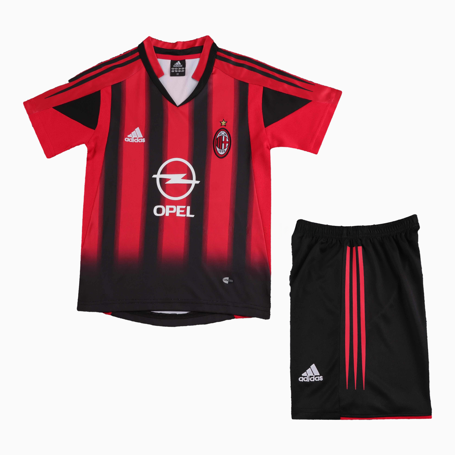 Retro AC Milan 2004-05 Home Kids Kit - UnitedFutballJersey