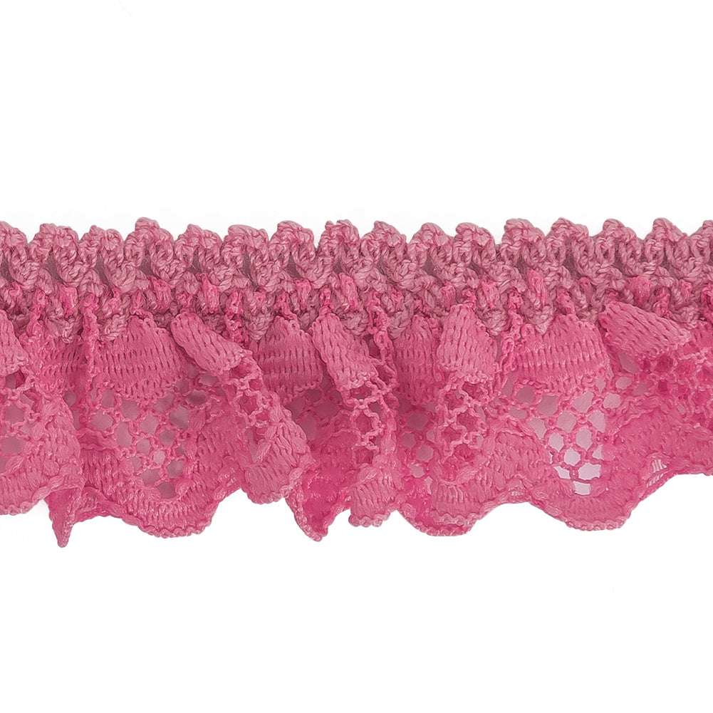 Rosebloom Ruffled Stretch Lace Trimming - 1