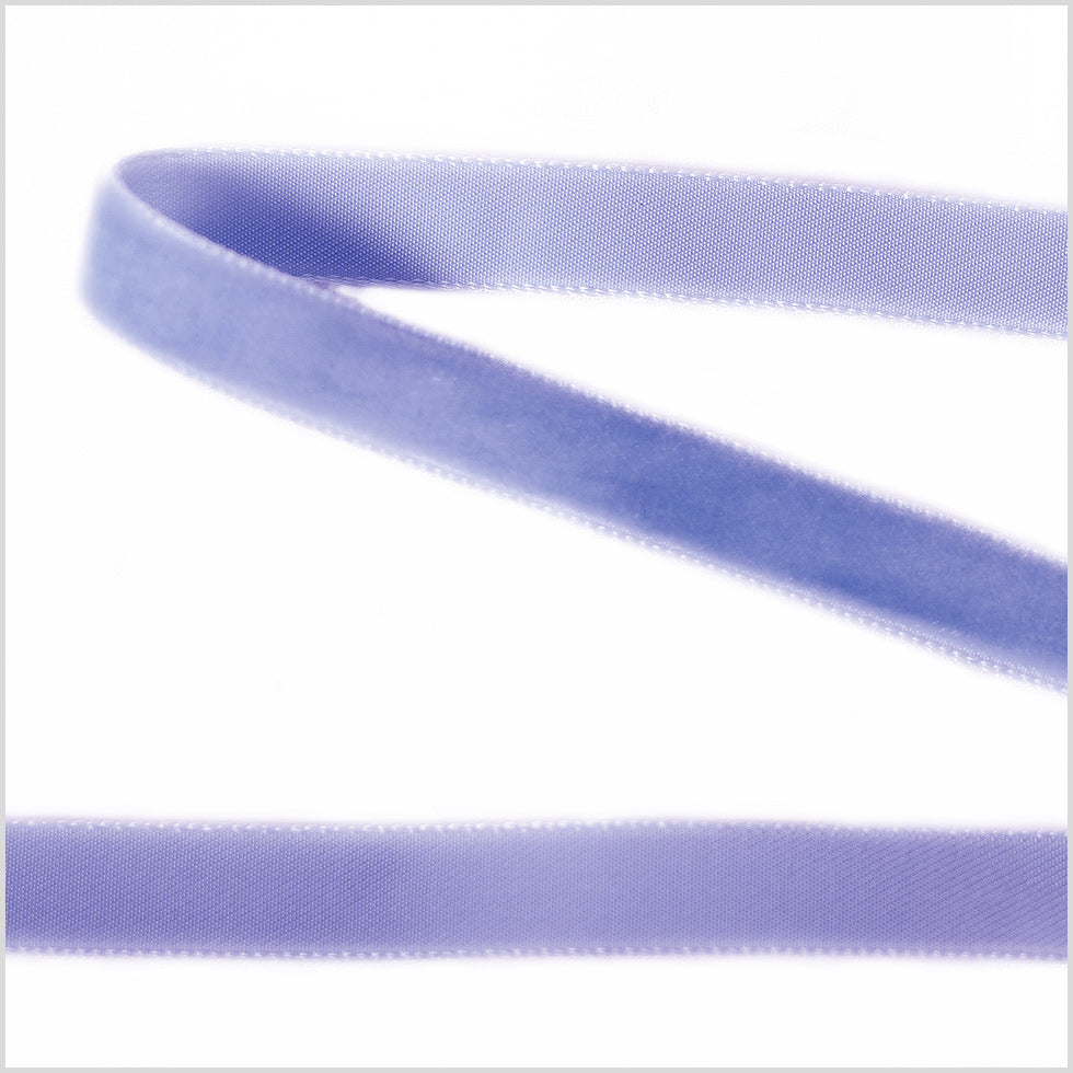 Single Faced Velvet Ribbon Made in Italy - 3/8