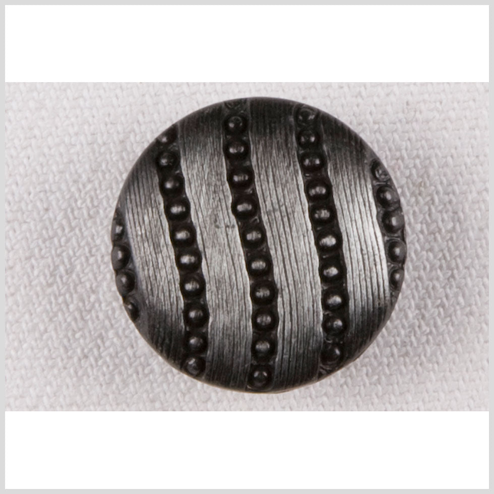 Metal Shank Back Button - 32L/20mm - Gunmetal Nailshead Wavy Stripes - Joann Fabrics