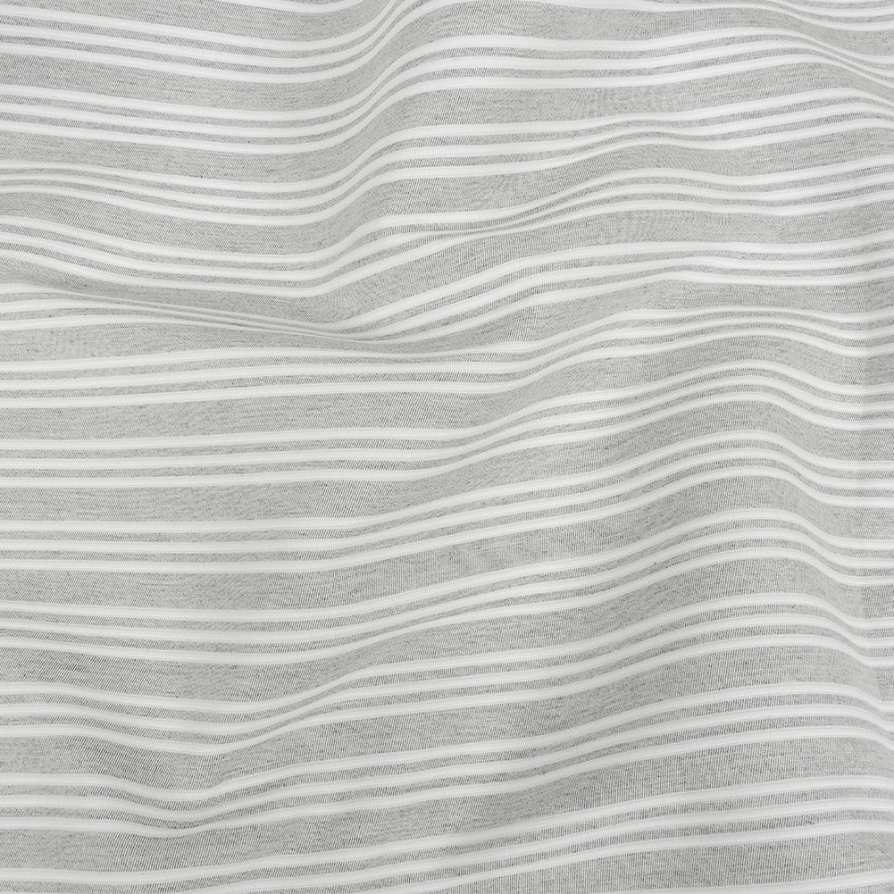 Gray Double Wide Drapery Twill with Raised White Stripes - Joann Fabrics