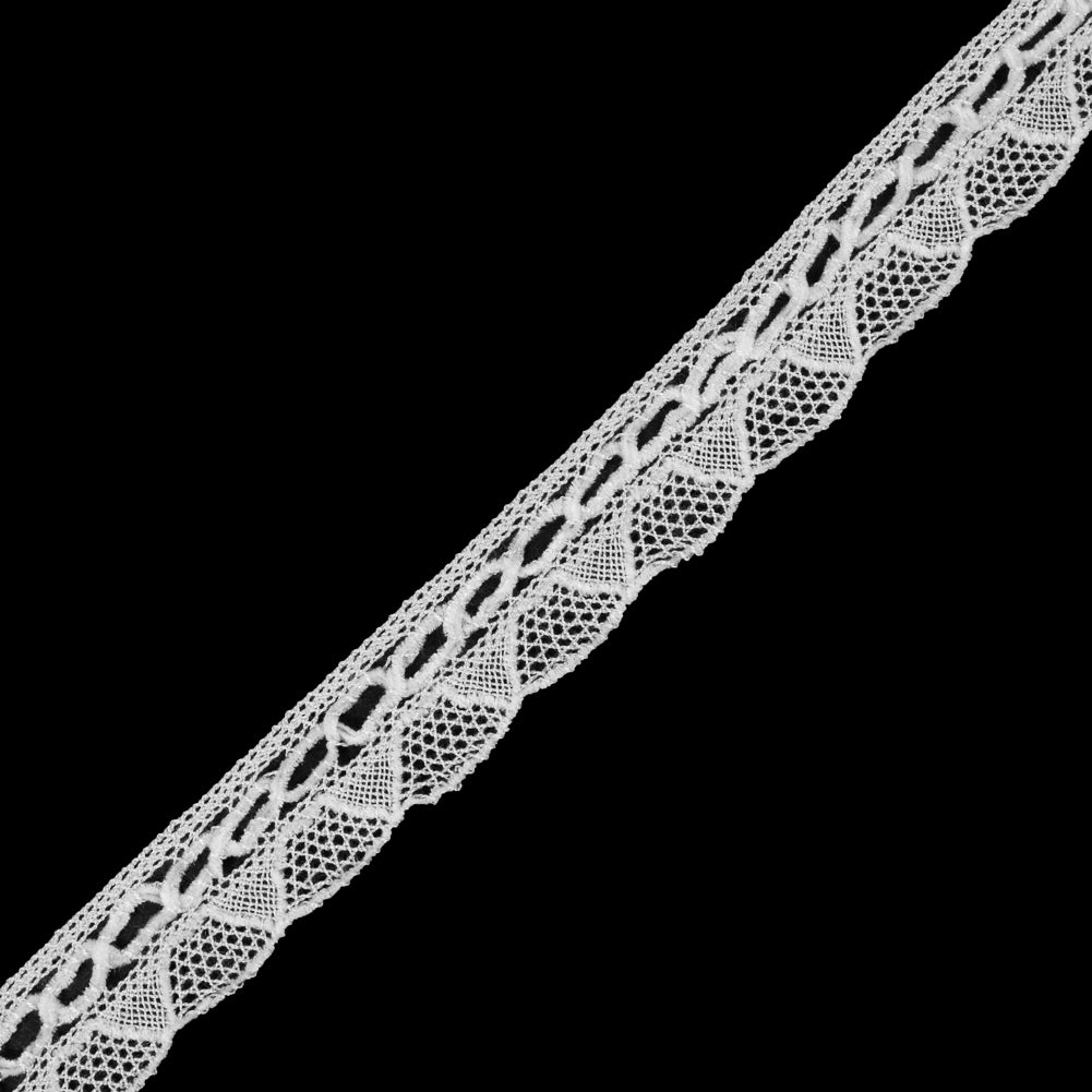 Off-White Crochet Chenille Trim - 1.5