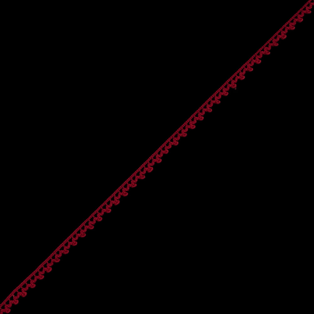 European Red Dainty Crochet Trim - 5/16