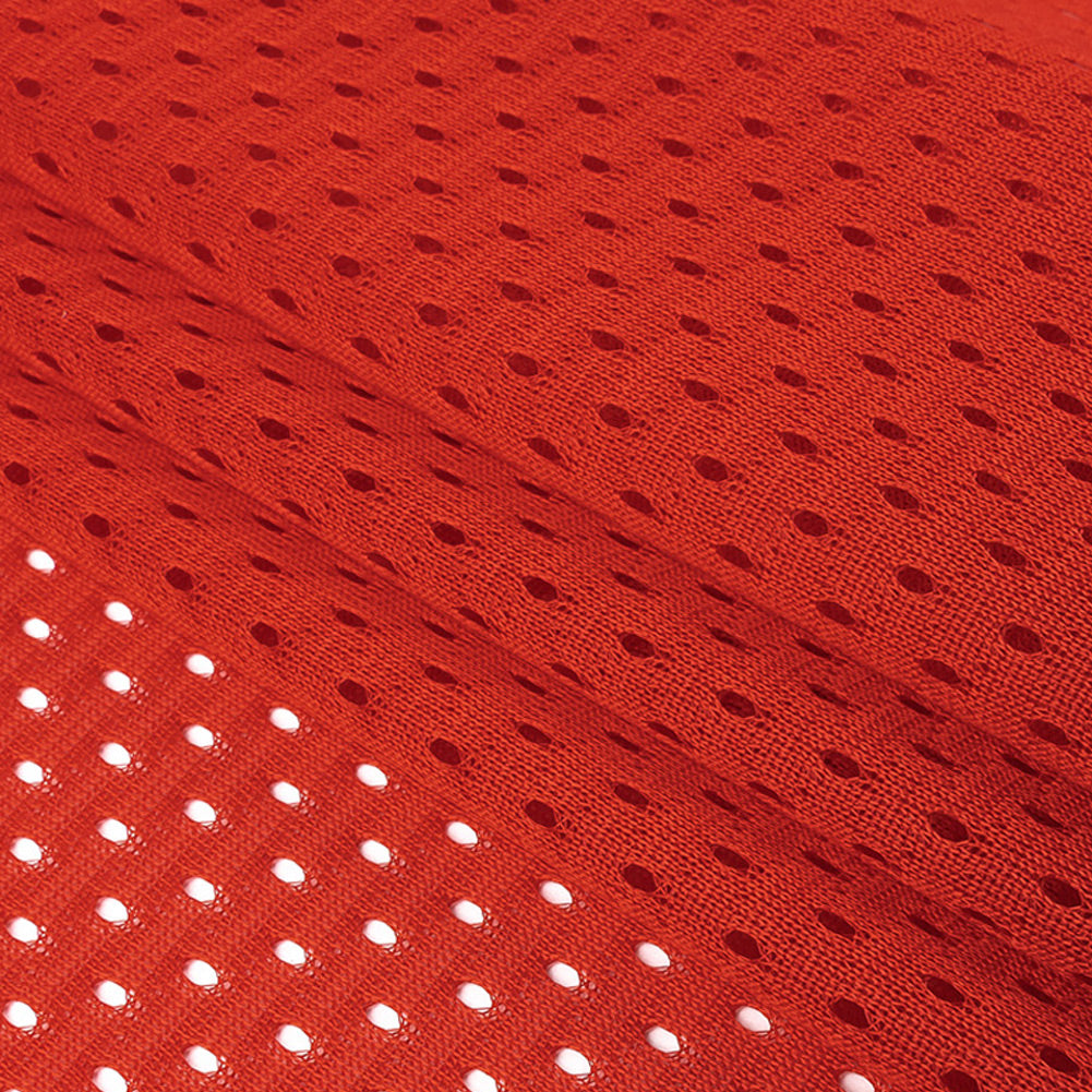 Polyester Athletic Mesh - Haute Red - Heracles Collection - Joann Fabrics