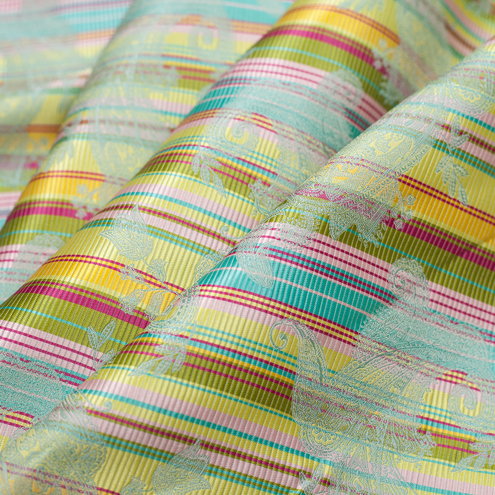 French Multi-Color Striped Paisley Polyester Woven - Joann Fabrics