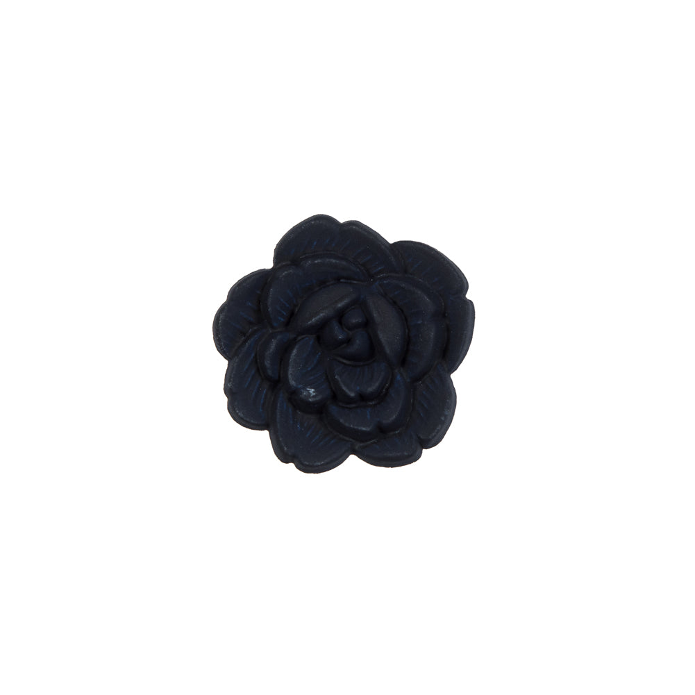 Italian Navy Flower Shank Back Button - 24L/15mm - Joann Fabrics