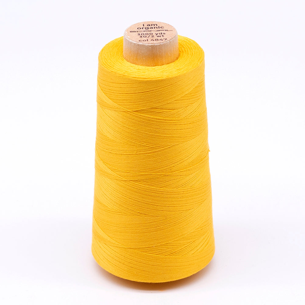 SCANFIL® 30wt Organic Pima Cotton Thread 3000 yd Cone - 4847 Banana - Joann Fabrics