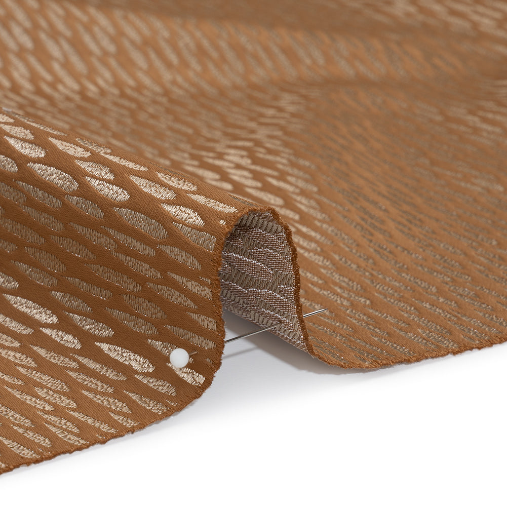 Luminous Drapery Jacquard - Rust Raindrops - British Imported - Joann Fabrics
