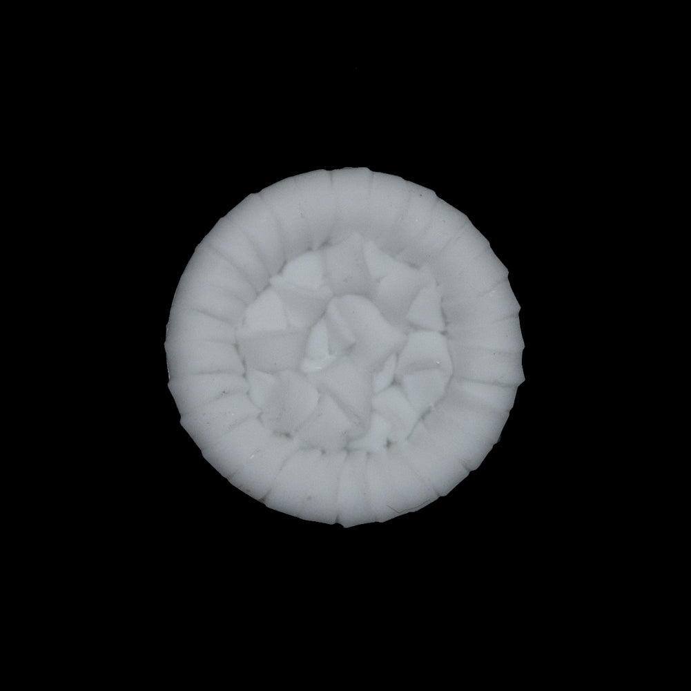 White Detailed Plastic Shank-Back Button - 36L/23mm - Joann Fabrics