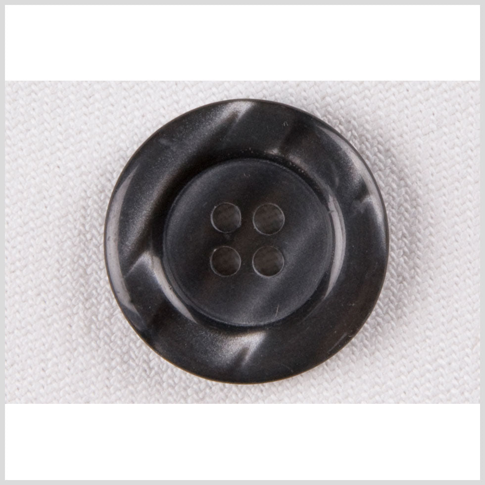 Plastic 4-Hole Button - 36L/23mm - Charcoal Gray Shimmer - Joann Fabrics