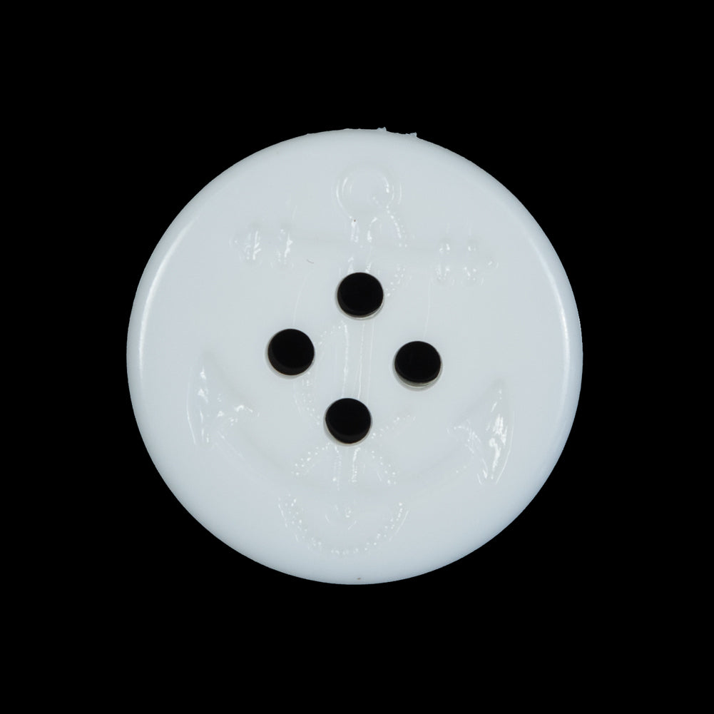 White Plastic Anchor 4-Hole Button - 40L/25.5mm - Joann Fabrics