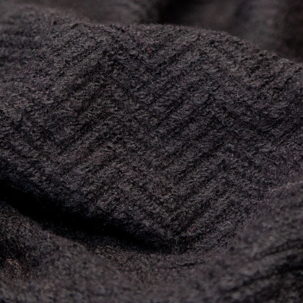 Black Chevron Chunky Wool Knit - Joann Fabrics