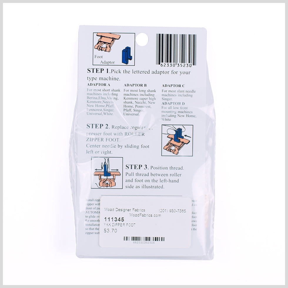 YKK Zipper Roller Foot - Joann Fabrics