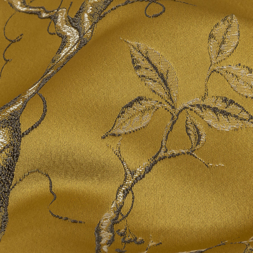 Drapery Jacquard - Zest Perched Peacocks on Branches - British Imported - Joann Fabrics