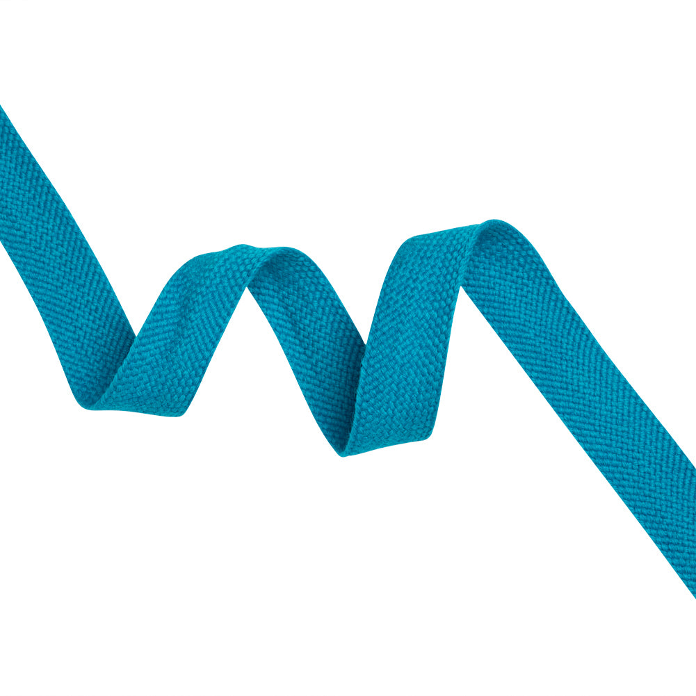 Turquoise Wool Braided Tape - 0.75