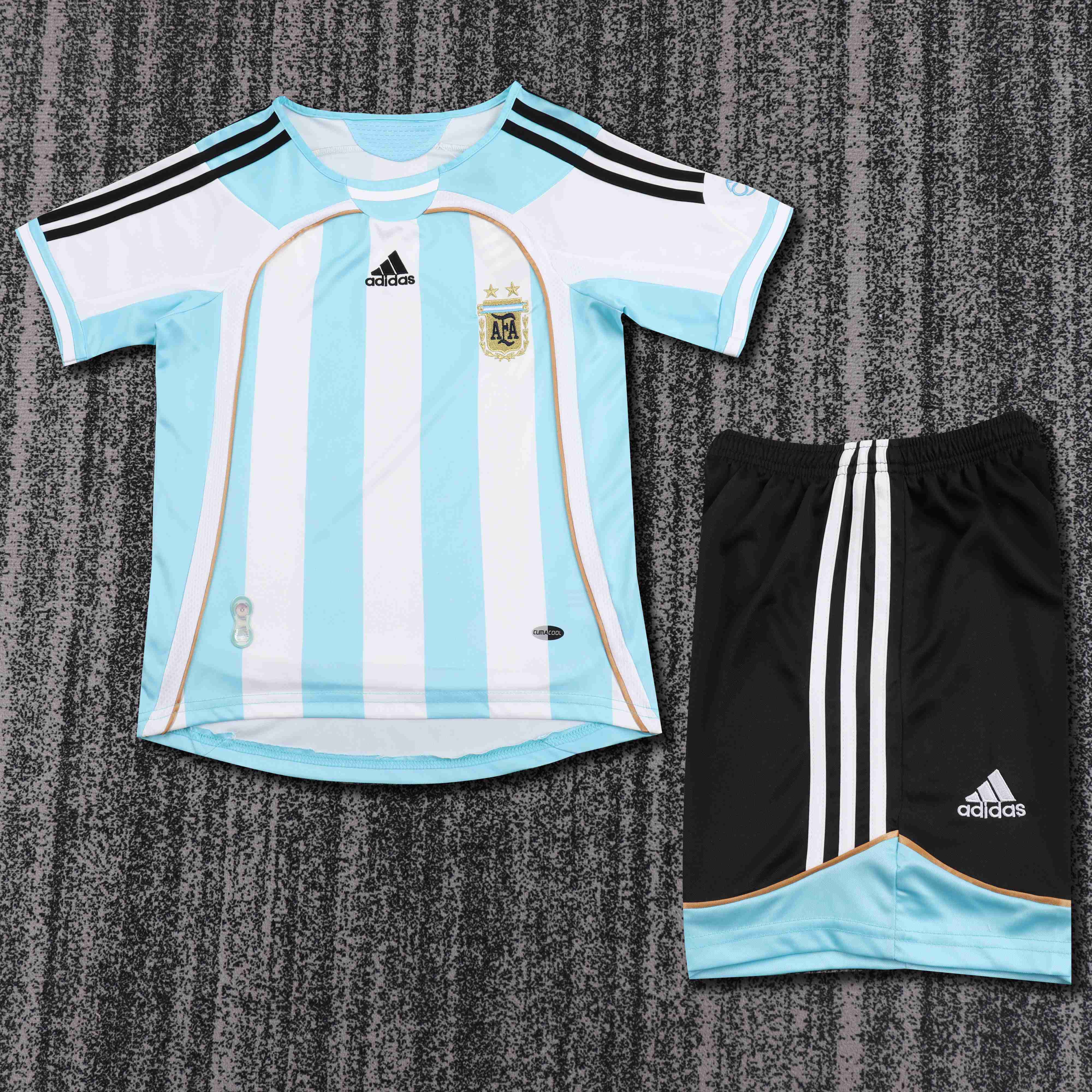 2006 Retro Argentina National Team Home Jersey 1:1 Thai Quality Kids Size Kids Size