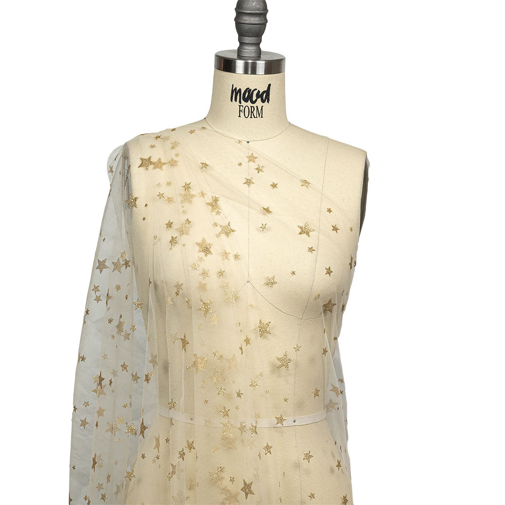 Starry Glitter Tulle - Ivory - Joann Fabrics