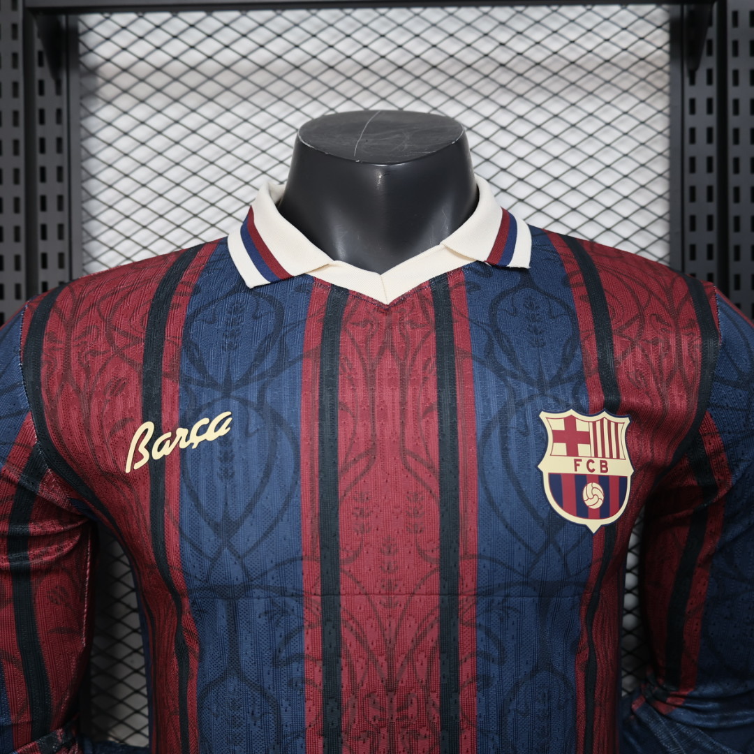 2025/2026 Long Sleeve Barcelona 125th Anniversary Version Football Jersey 1:1 Thai quality