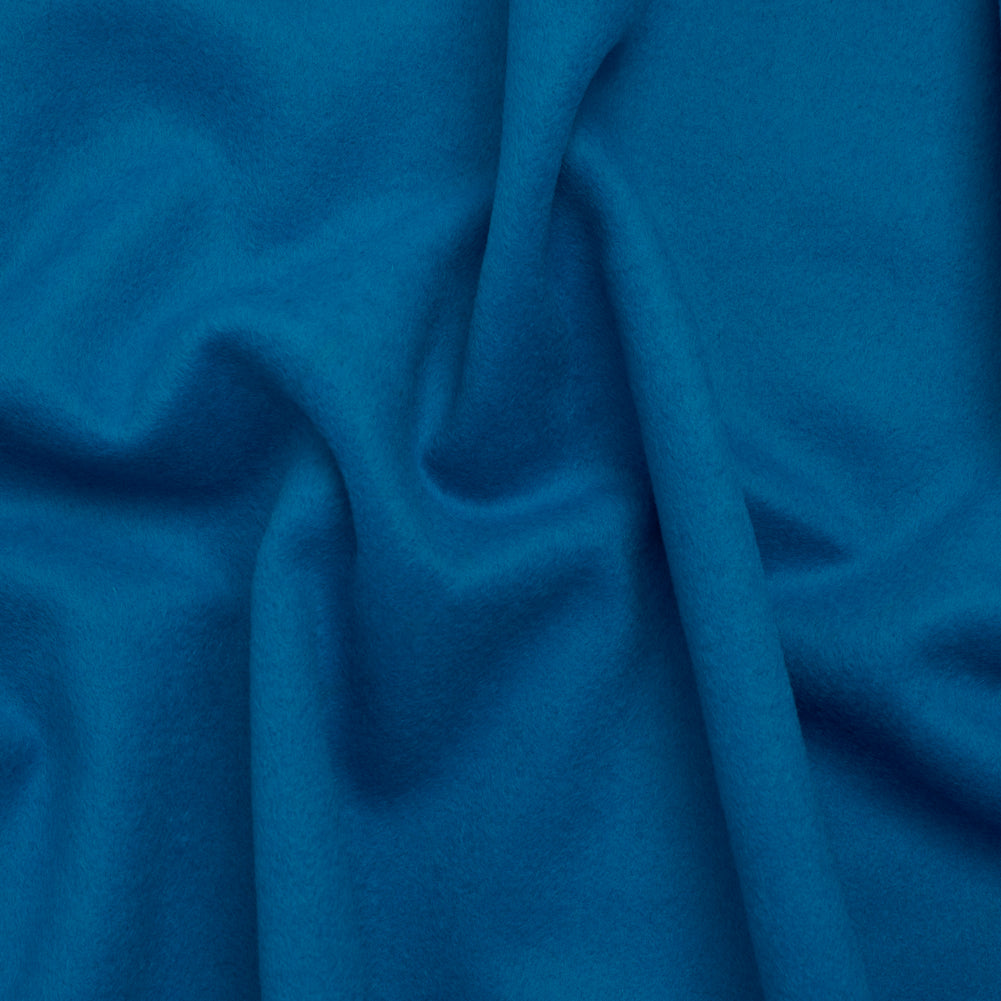 Brushed Wool Blend Coating - Azure Blue - Deadstock - Joann Fabrics
