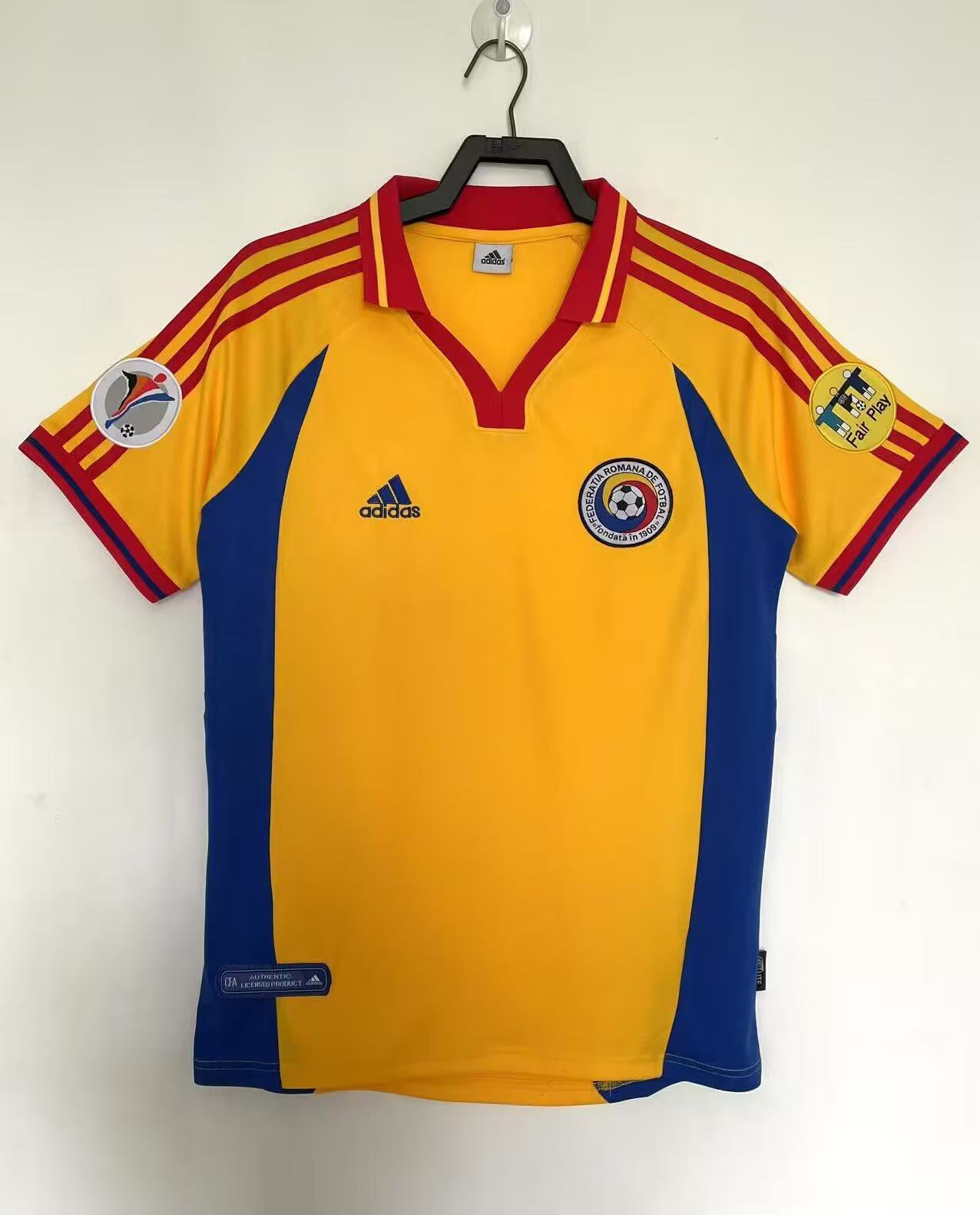 2000 Retro Romania Home Football Shirt 1:1 Thai Quality