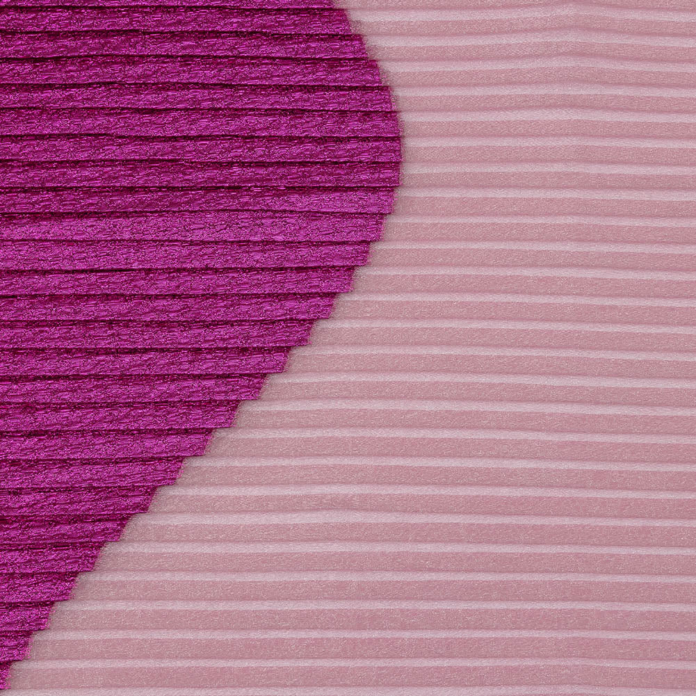 Metallic Magenta Waves Pleated Luxury Burnout Brocade - Joann Fabrics