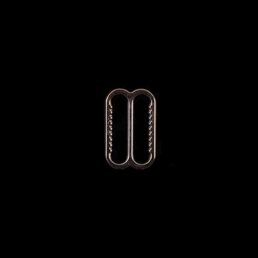 Rose Gold Bra Slider with Teeth - 16mm/0.625