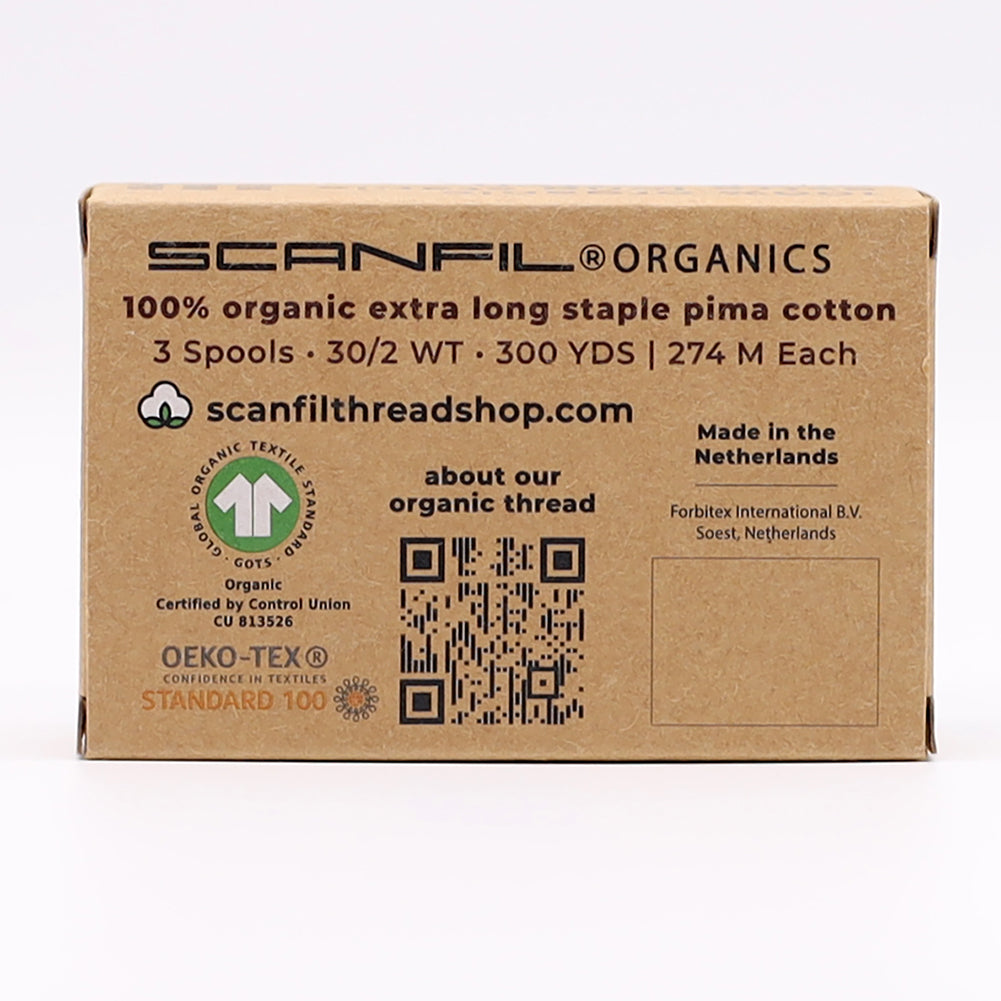 SCANFIL® 30wt Organic Pima Cotton Thread Trio Set - 3ct 300yd Spools - Foresty Greens - Joann Fabrics