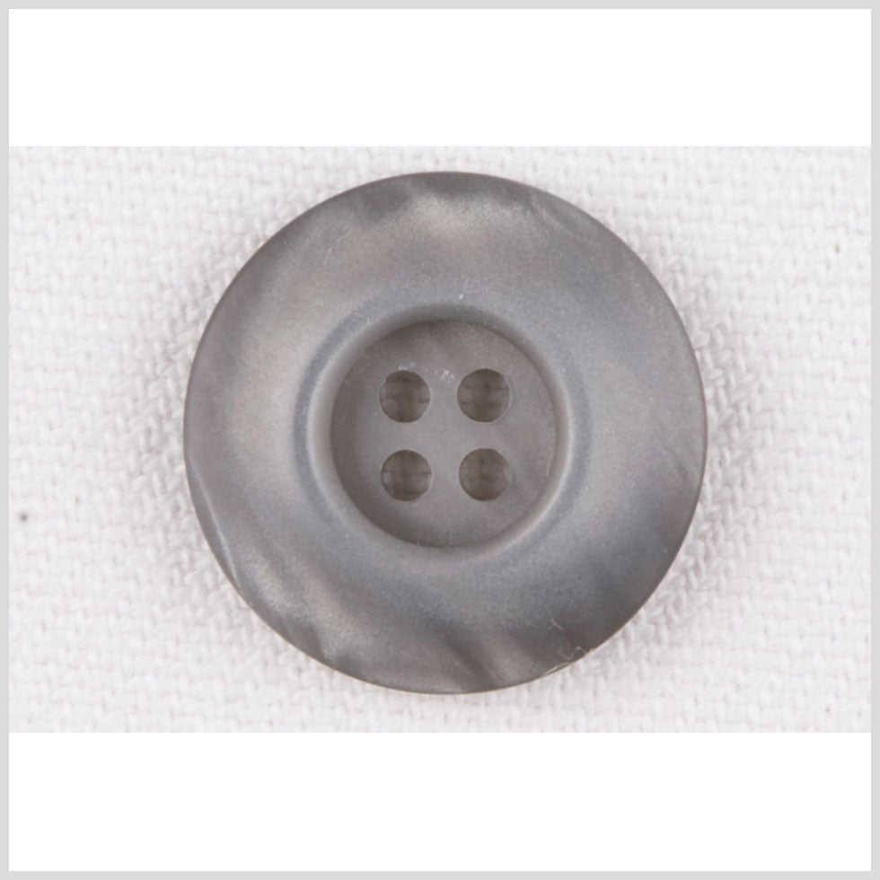 Plastic 4-Hole Button - 28L/18mm - Shimmering Gray - Joann Fabrics