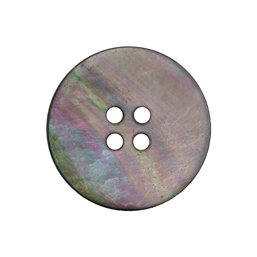 Gray, Purple and Sunburst Iridescent 4-Hole Smooth Top Shell Button - 40L/25.5mm - Joann Fabrics