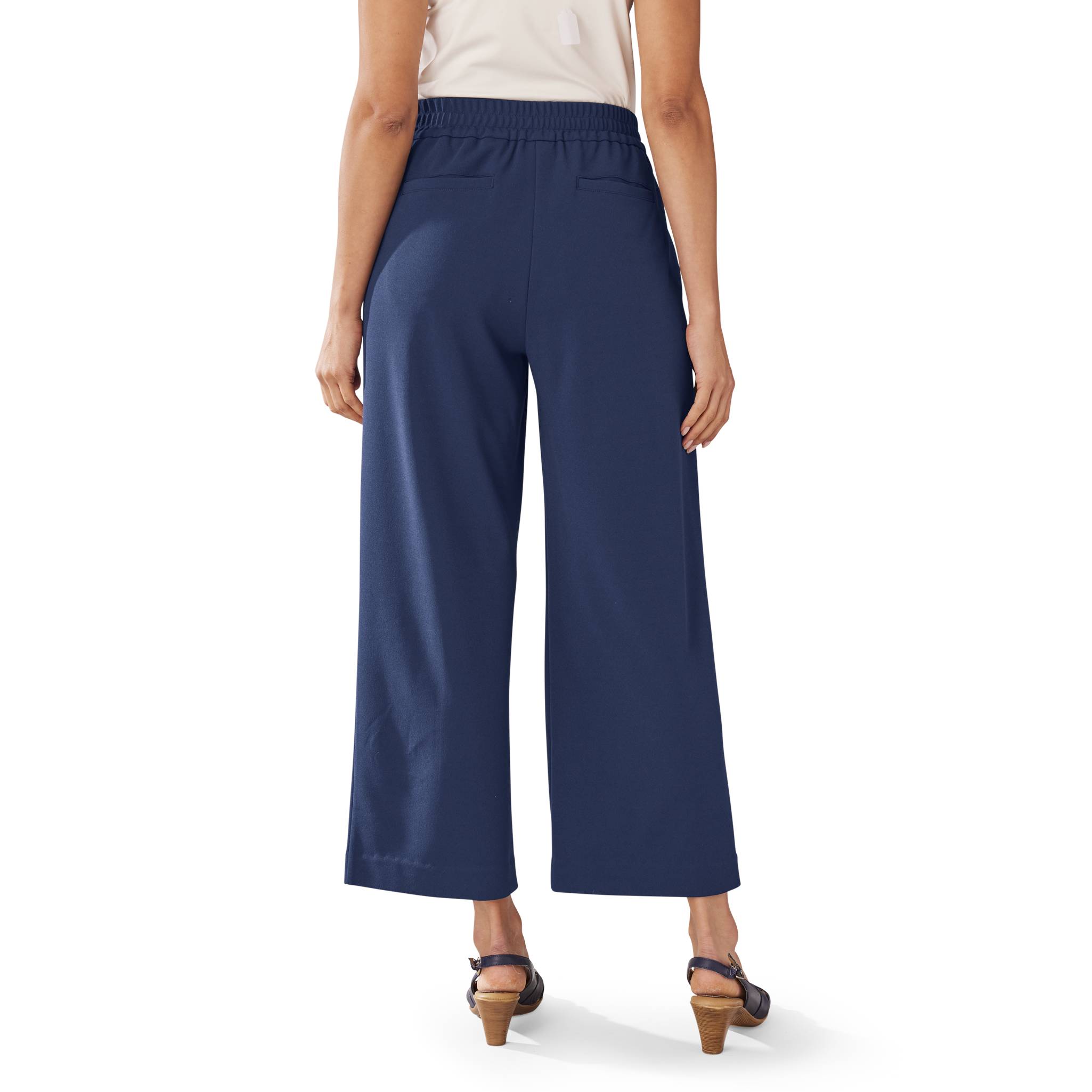 Crepe Wide Leg Ankle Pants - Northstyle Catalog