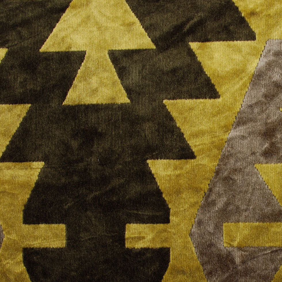 Green Geometric Velvet - Joann Fabrics