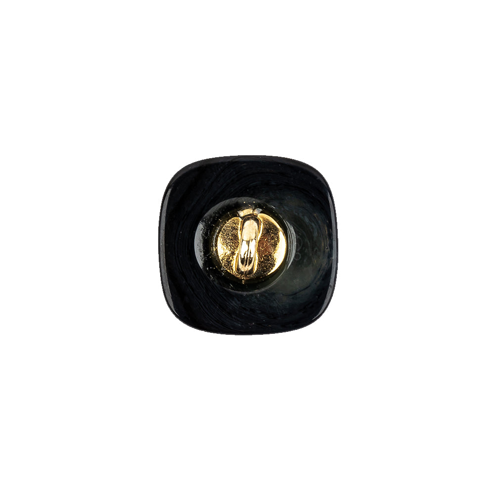 Dark Depths Swirls and Gold Metal Circles Beveled Glass Button - 28L/18mm - Joann Fabrics