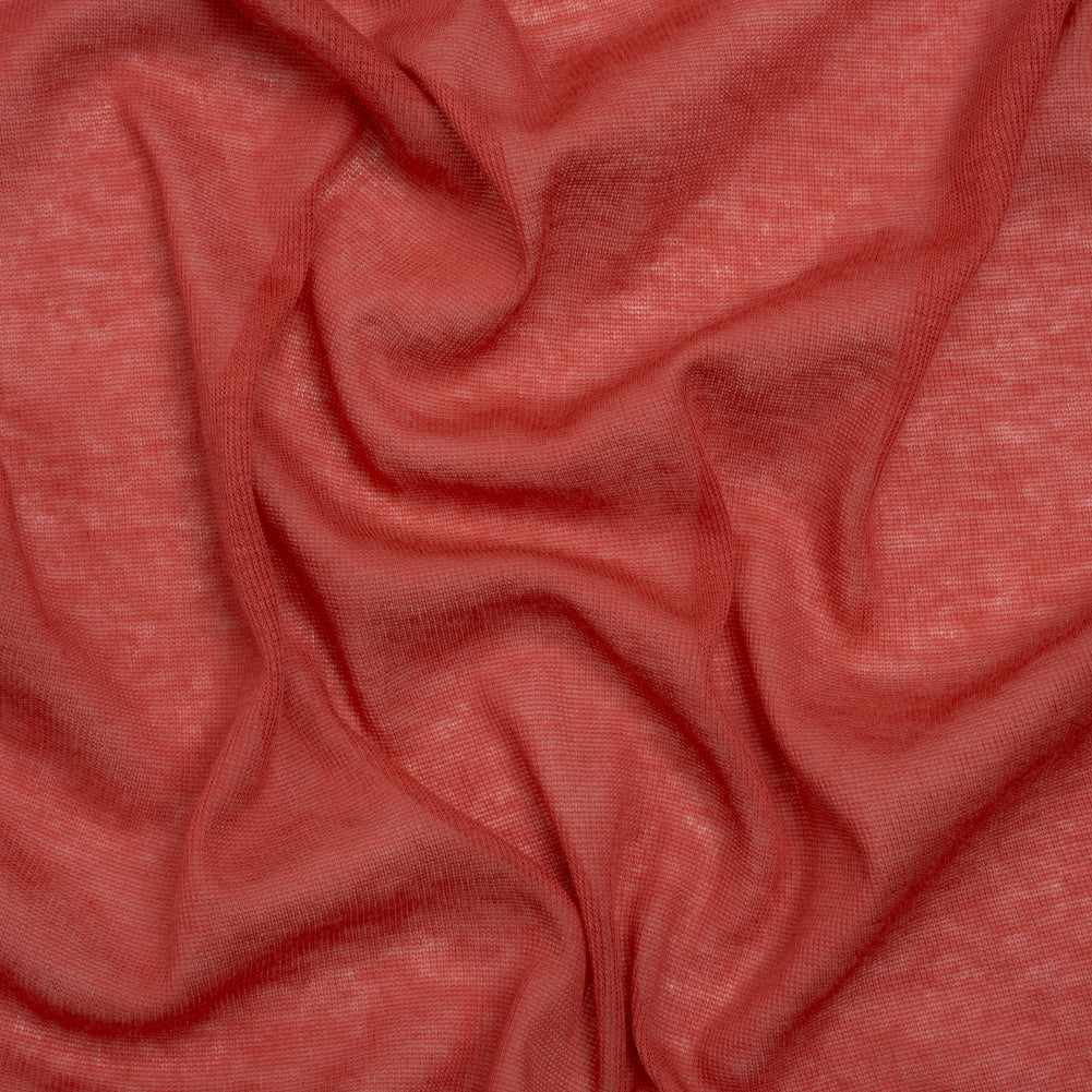 Lightweight Cotton Interlock Knit - Muted Red - Designer Deadstock - Joann Fabrics