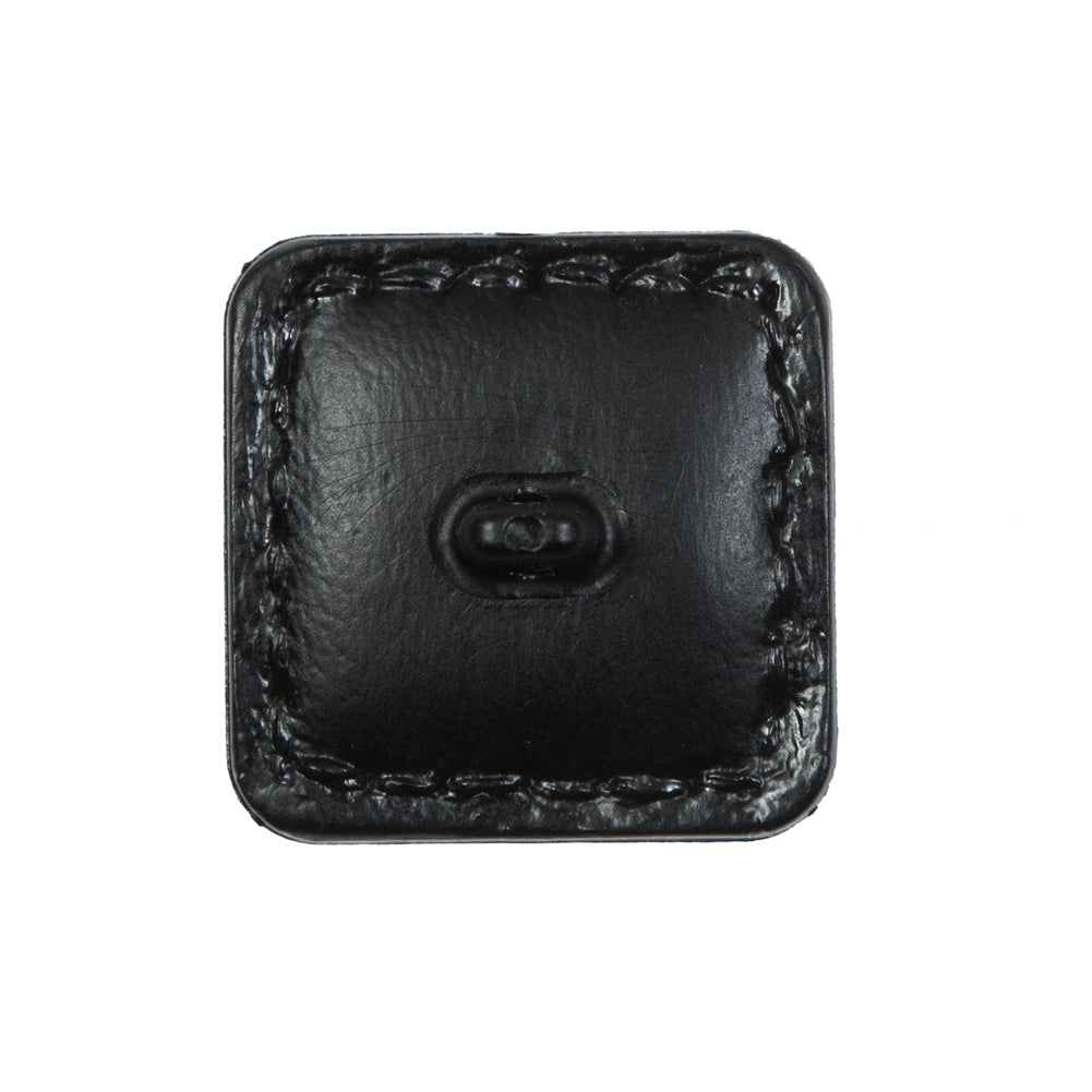 Black Square Topstitched Shank Back Button - 36L/23mm - Joann Fabrics