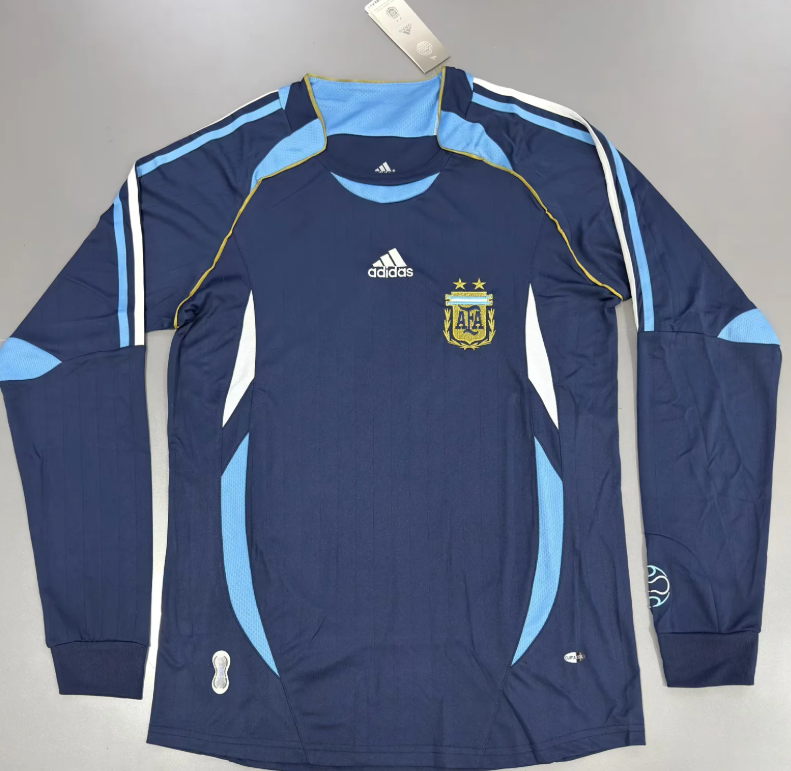 2006 Retro Long Sleeve Argentina National Team Away Jersey 1:1 Thai Quality